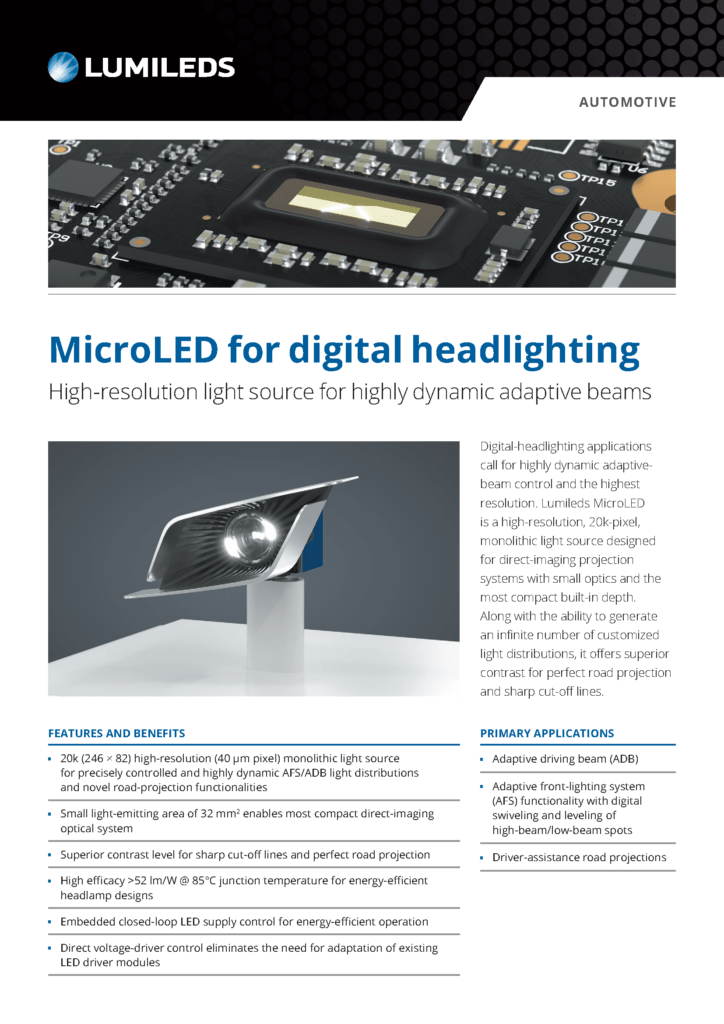 Close-up of Lumileds VISION 24 Demo showcasing vibrant Micro LED technology with intricate patterns and colors.