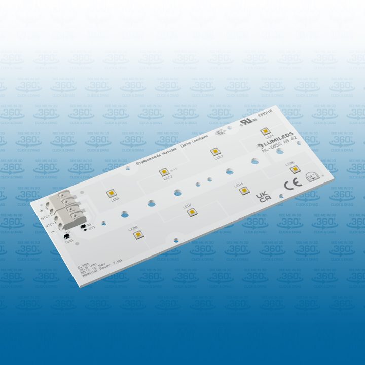 A close-up of a high-performance LED light bulb showcasing its design and features against a neutral background.