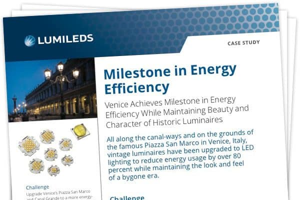 Luminous LED lights in various shapes and sizes arranged on a reflective surface.