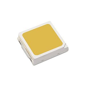 Luxeon 3535L HE Plus LED in square shape, viewed from an angle, showcasing its compact design and light-emitting surface.
