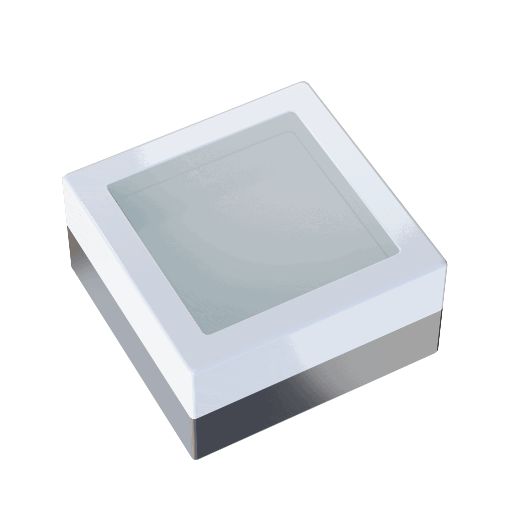 Image of LUXEON Rubix Blue LED, showcasing its vibrant blue color and compact design for lighting applications.