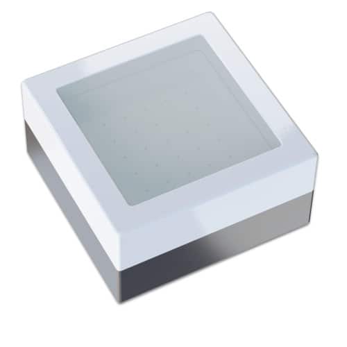 A blue Rubix cube with a glossy finish, showcasing its vibrant colors and distinct geometric design.