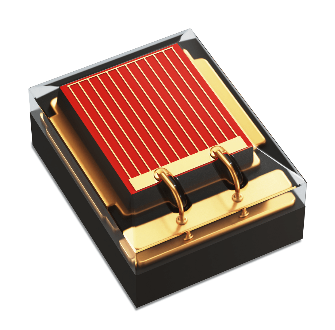 Red Rubix LED light bulb with a sleek design, showcasing its vibrant color and modern shape against a white background.