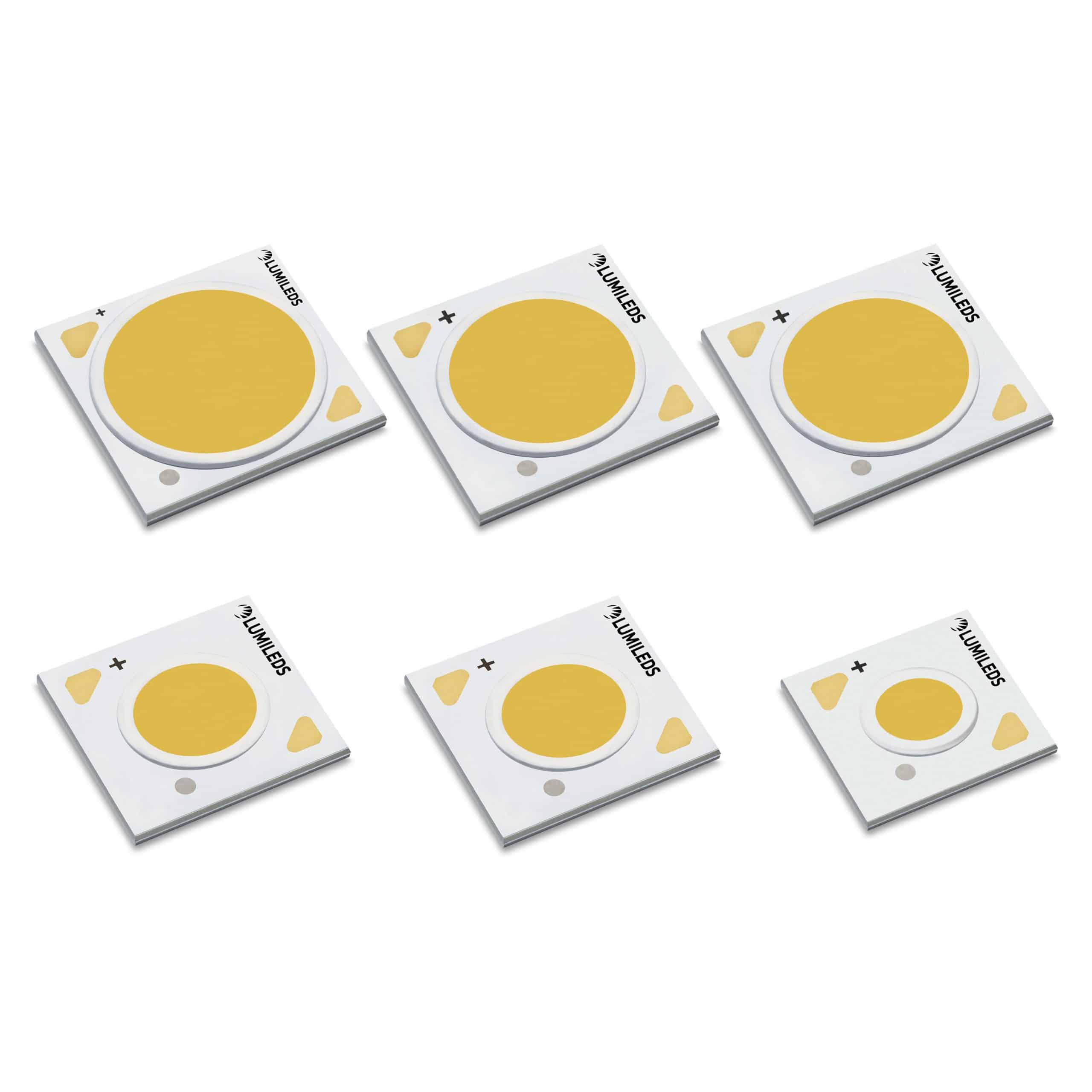 Lumileds logo featuring a stylized light bulb design in blue and white on a clean background.