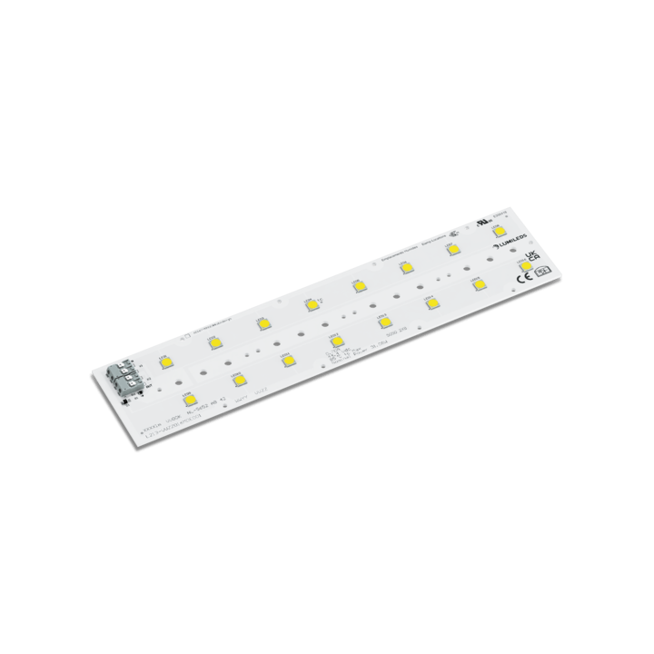 Round LED light source in a 5050 package, showcasing a bright white illumination with a sleek design.