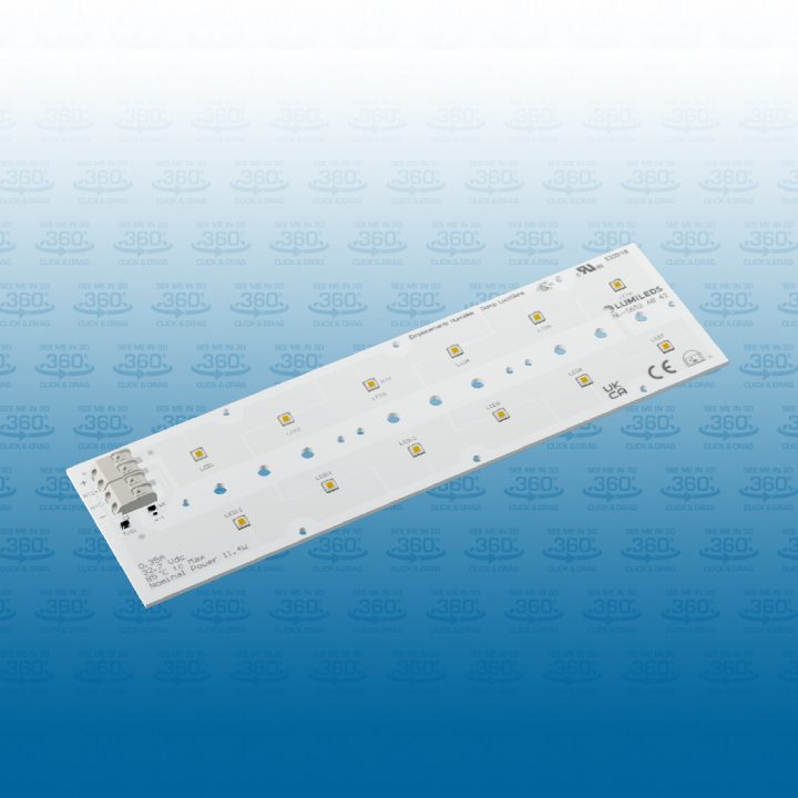 Image of a Lumileds LED light engine showcasing its compact design and advanced technology for enhanced lighting solutions.