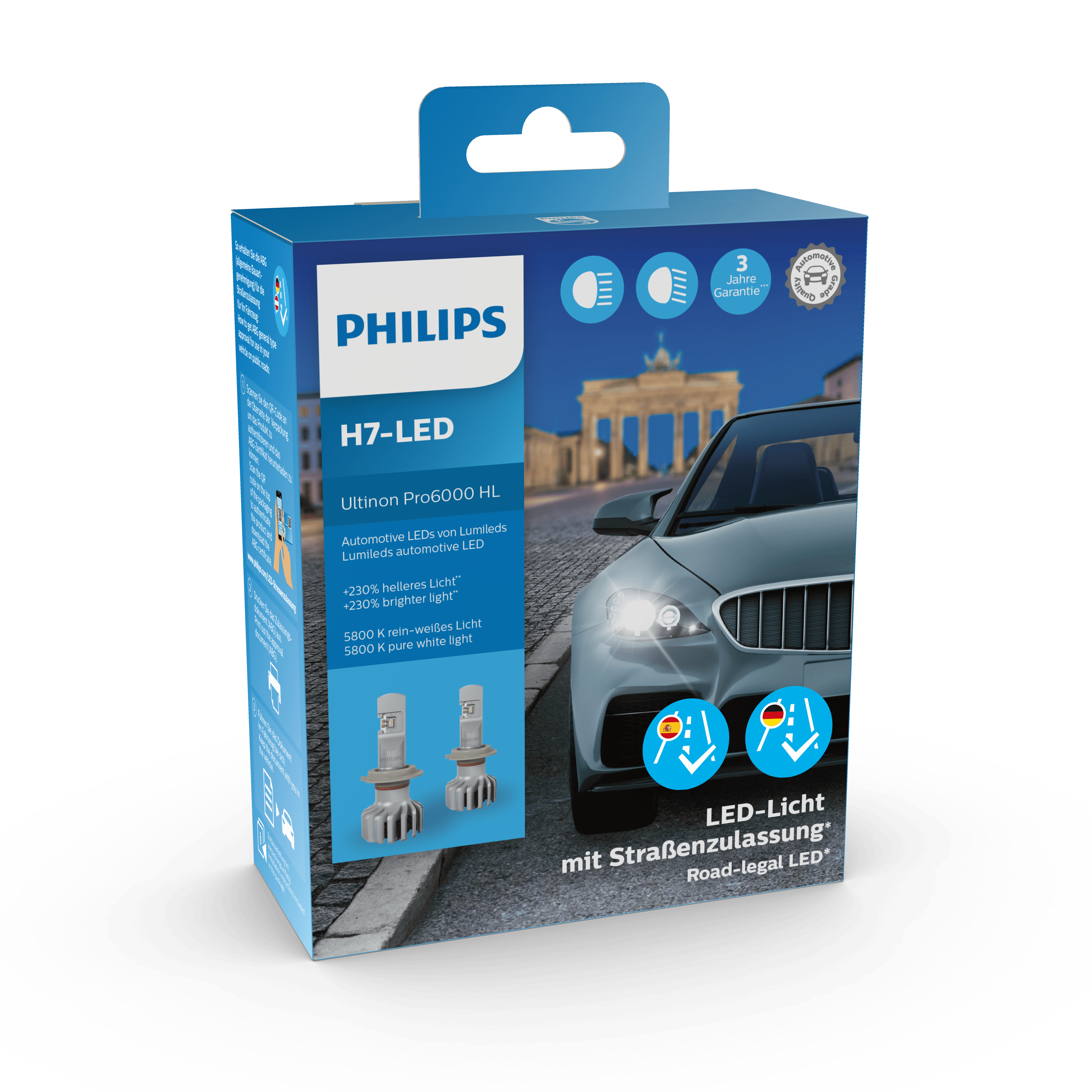 H7 LED Philips UltinonPro 6000 HL package