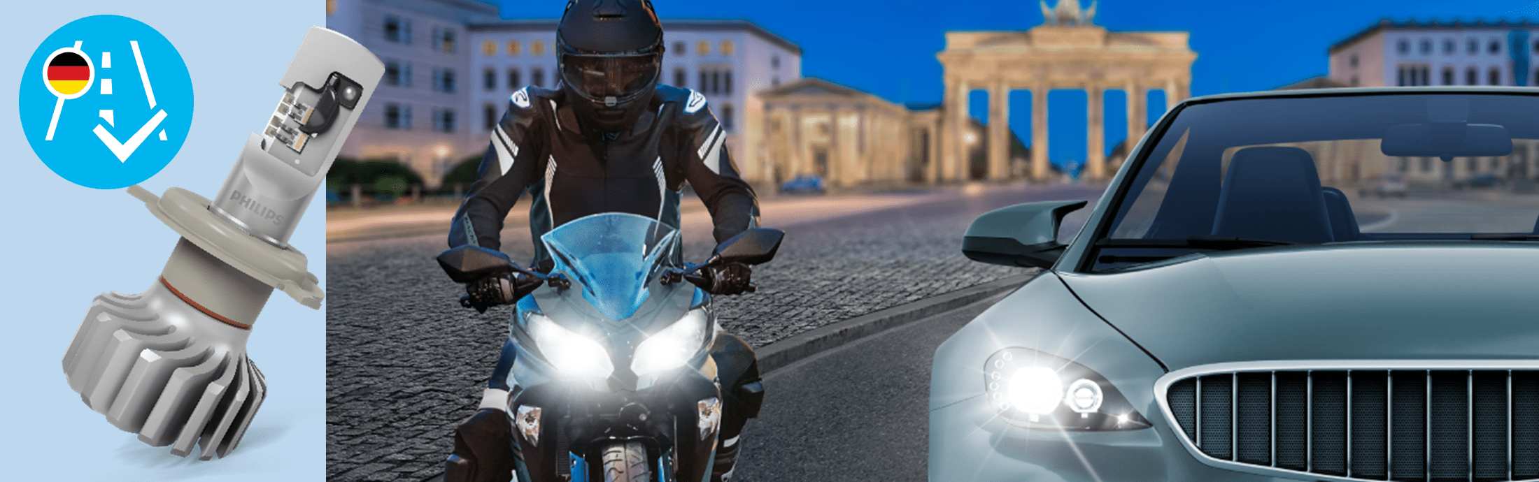 Collage with Motorcycle and Car