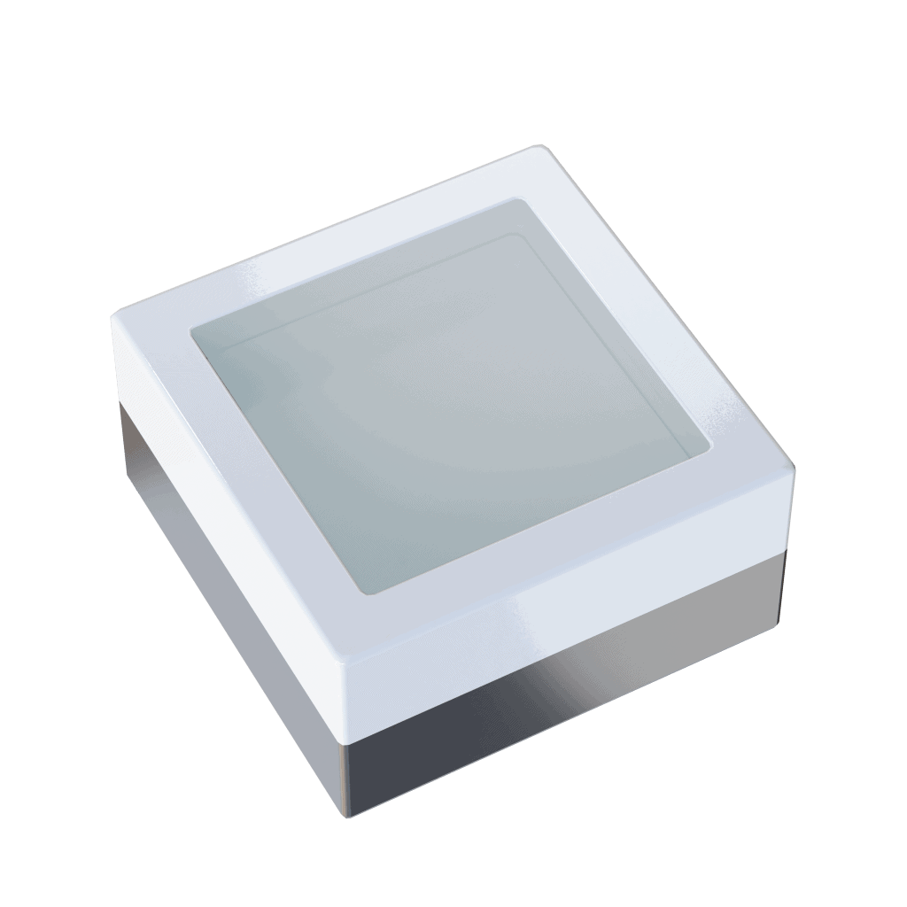 Image of LUXEON Rubix Blue LED, showcasing its vibrant blue color and compact design for lighting applications.