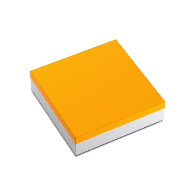 Amber LED light source with a sleek design, showcasing its side view against a neutral background.